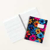 愛らしい甘い花とバラ ノートブック (内部)