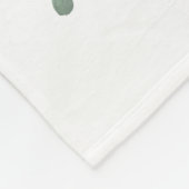 愛らしい男の赤ちゃんエレファントブルー金ゴールドスターズフローラ フリースブランケット (角)