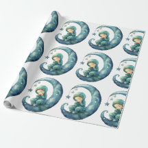 愛らしい男の赤ちゃん包装紙