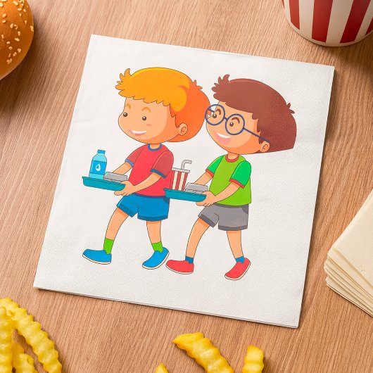 愛らしい男運の子のお盆 スタンダードランチョンナプキン