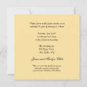 愛らしい白いバラ 50周年招待状 招待状 (裏面)