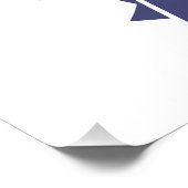 愛らしい白のベイビー unicorn と花 ポスター (コーナー)