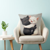 愛らしい白黒の子猫 クッション (椅子)