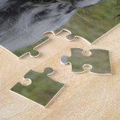 愛らしい白黒英国セッター ジグソーパズル (側面)