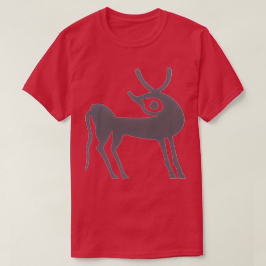 愛らしい目をした私の夢とファンタジーの鹿 Tシャツ (デザイン正面)