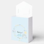 愛らしい眠いテディベア月の赤ちゃんシャワー フェイバーボックス (オープン)