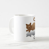 愛らしい眠り猫 コーヒーマグカップ (正面左)