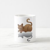 愛らしい眠り猫 コーヒーマグカップ (中央)