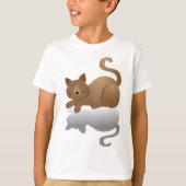 愛らしい眠り猫 Tシャツ (正面)