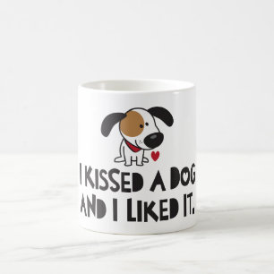 愛らしい私は犬にキスし、それが好きでした コーヒーマグカップ