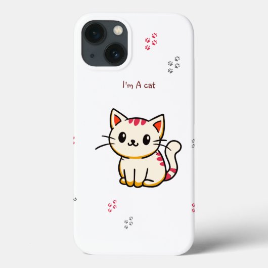 愛らしい私は猫iの電話ケース Case-Mate iPhoneケース (裏面)
