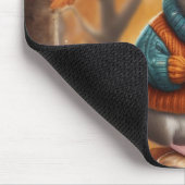 愛らしい秋のカラフルマウ離れス マウスパッド (コーナー)