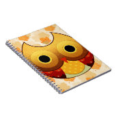 愛らしい秋のフクロウ ノートブック (右側)