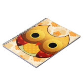 愛らしい秋のフクロウ ノートブック (左側)