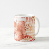 愛らしい秋のリス コーヒーマグカップ (正面右)