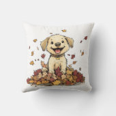 愛らしい秋パピー遊ズ クッション (裏面)