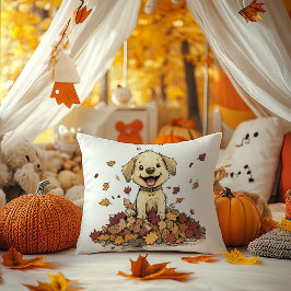 愛らしい秋パピー遊ズ クッション