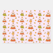 愛らしい秋フール2ラッピング紙シート ラッピングペーパーシート (正面3)