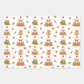 愛らしい秋フール2ラッピング紙シート ラッピングペーパーシート (正面2)