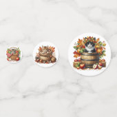 愛らしい秋秋をテーマにした子猫たち コンフェッティ (裏面)