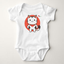 愛らしい空飛ぶアヒルのベビーTシャツ | 幼児用動物 ベビーボディスーツ