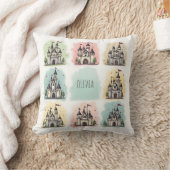 愛らしい童話の城ドードル クッション (ブランケット)