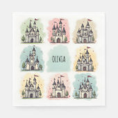 愛らしい童話の城ドードル スタンダードランチョンナプキン (正面)