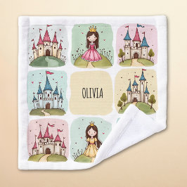愛らしい童話の城&プリンセスドードル ウォッシュタオル