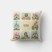 愛らしい童話の城&プリンセスドードル クッション (正面)