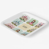 愛らしい童話の城&プリンセスドードル ペーパープレート (傾斜あり)