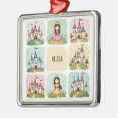 愛らしい童話の城&プリンセスドードル メタルオーナメント (左)