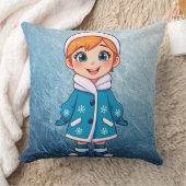 愛らしい笑顔の雪姫 クッション (ブランケット)