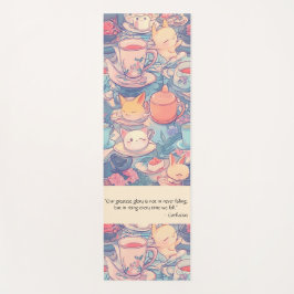 愛らしい紅茶パーティードードル ヨガマット