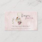 愛らしい素朴ボホベイビーシャワーエレファント エンクロージャーカード (正面)