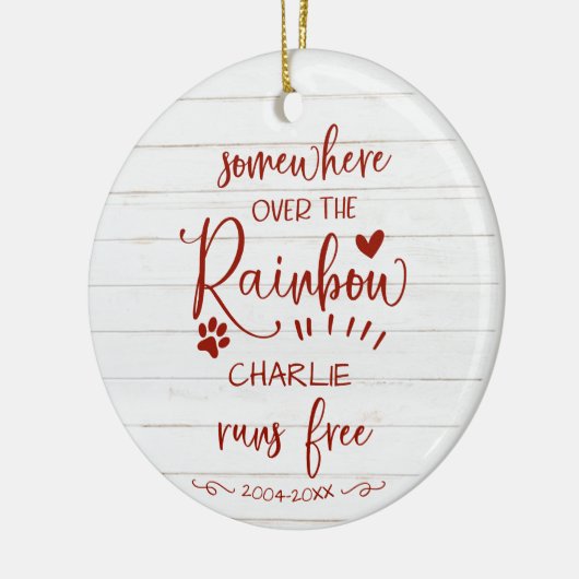 愛らしい素朴農家の犬や猫ペット記念碑 セラミックオーナメント (左)