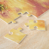 愛らしい紫のロボット夕べ散歩 ジグソーパズル (側面)