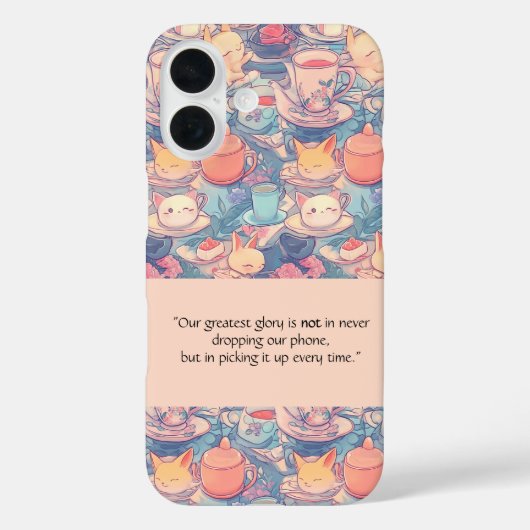 愛らしい絵を描スタイルドードルアート Case-Mate iPhoneケース (裏面)