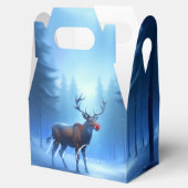 愛らしい編集可能な冬のワンダーランドクリスマス フェイバーボックス (オープン)