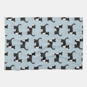 愛らしい縁どコリー羊の犬のパターン キッチンタオル (横)