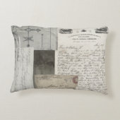 愛らしい羊の農家スタイル枕 アクセントクッション (裏面)