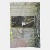 愛らしい羊 キッチンタオル (縦)