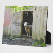愛らしい羊 フォトプラーク (側面)