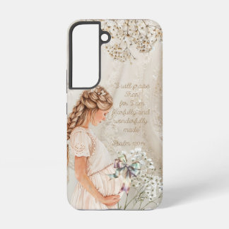 愛らしい聖書 妊婦 レース オーガンザ ボウ SAMSUNG GALAXY S22ケース