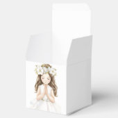 愛らしい聖餐式の第一聖餐式の少女 フェイバーボックス (オープン)