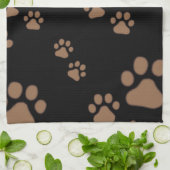 愛らしい肉球柄 キッチンタオル (折り畳み)