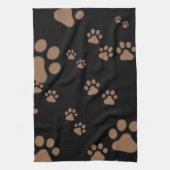 愛らしい肉球柄 キッチンタオル (縦)