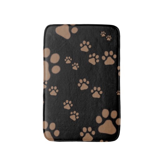 愛らしい肉球柄 バスマット (正面縦)