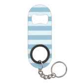 愛らしい航海のいかりオンライトブルーストライプ キーホルダー栓抜き (裏面)