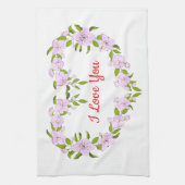 愛らしい花が好き キッチンタオル (縦)