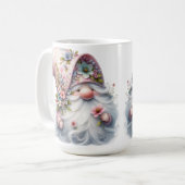 愛らしい花のノーム  コーヒーマグカップ (正面左)
